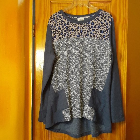 Lori Goldstein Multiple Printed High Low Tunic